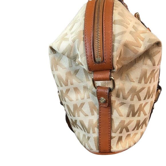 Michael Michael Kors Handbag Bedford Satchel Medium Ginger Brown - Picture 12 of 16